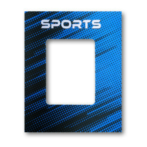 5850- NEW!!<br>Blue Sports Portrait<br>Side Open